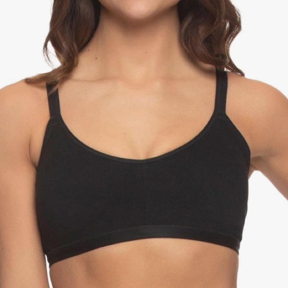 FELINA Wireless Seamless Side Smoothing Black Bra | M